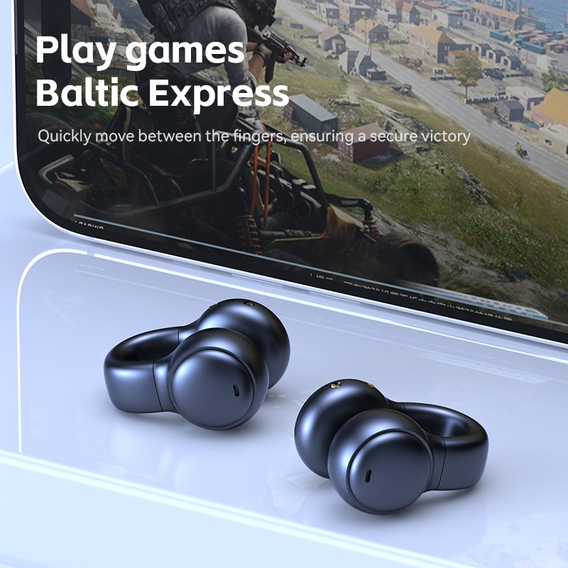 New wireless bone conduction Bluetooth earphones, non in ear, painless exercise ear clip earphones