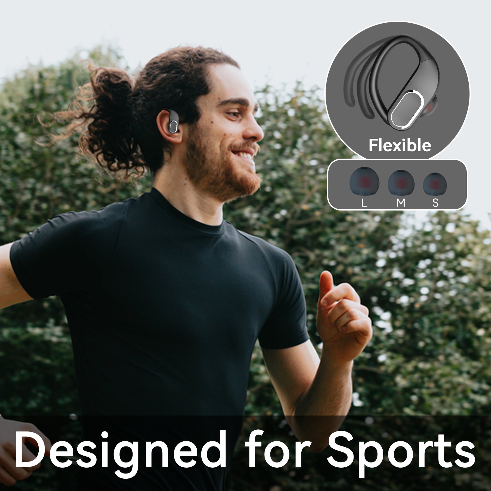 Hot Selling Q33 Wireless Ear-Hook Sports Earbuds TWS HIFI Sound Quality True Wireless Earphones with IPX-6 waterproof