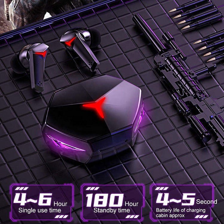 Factory Wholesale HifI Sound T33 Wireless Tws Earbuds Headphones OEM Low Latency 5.2 TWS Gaming Earphones Audifonos With Mic