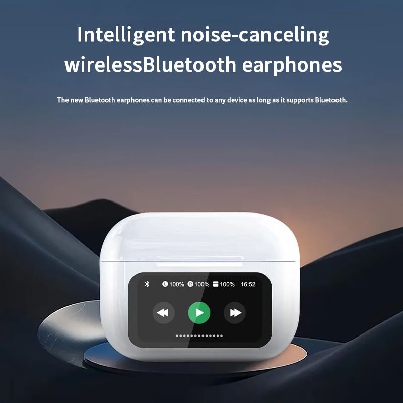 2024 A9 Pro Earburds A10 A11 earphone Pro touch screen lcd with battery display ANC ENC earbuds quad mics in ear headphone
