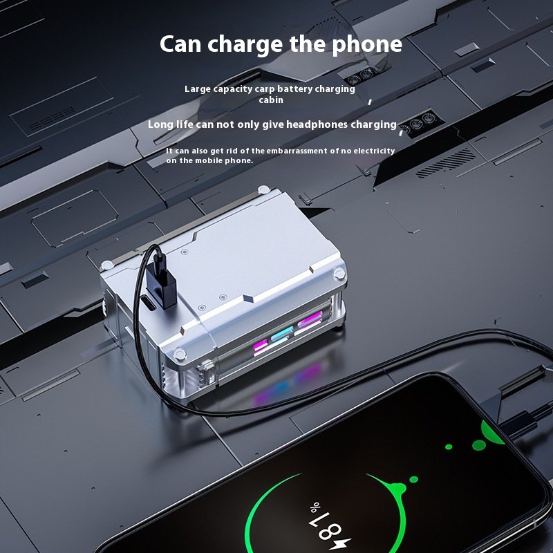 VONN Cross-Border Wholesale Rechargeable True TWS Wireless BT Headset DX-08 Mecha Style Low Noise High Latency Long Gaming