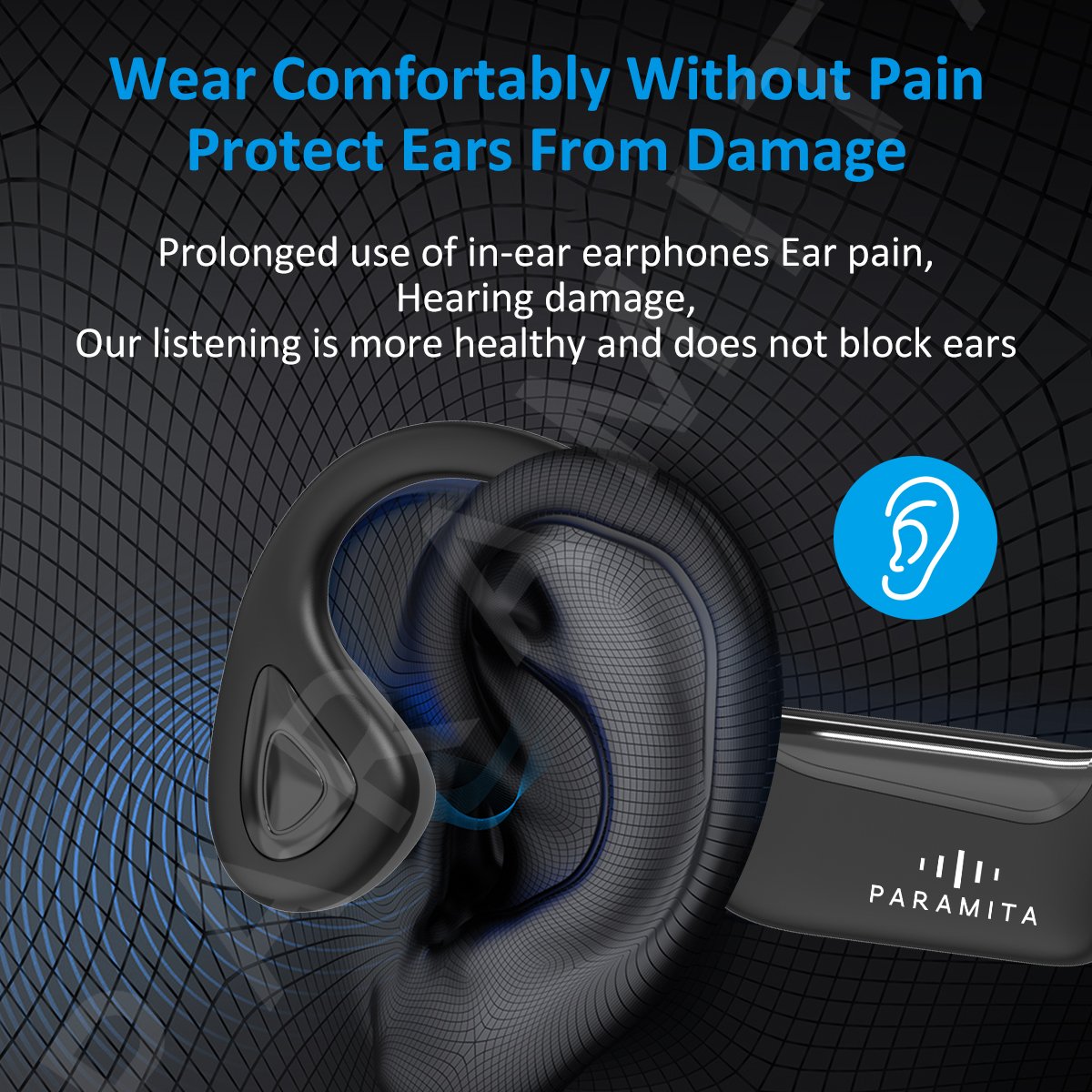 R8 Newest High Quality Bone Conduction Earphones IPX6 Waterproof BT 5.3 Headphones with MIC for Sports