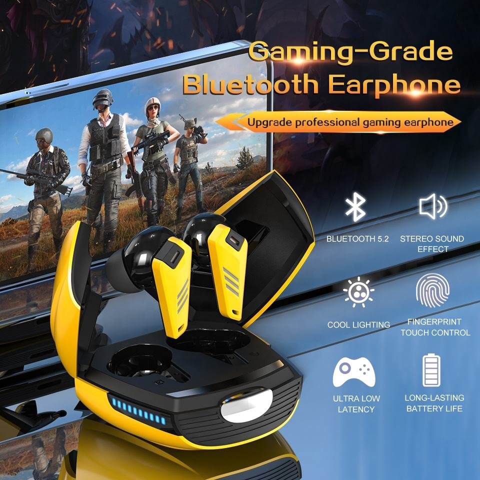 Hot sale YX07 Earphone In-Ear Headphone Hifi True Stereo BT 5.3 Waterproof Led Display TWS Wireless game Earbuds