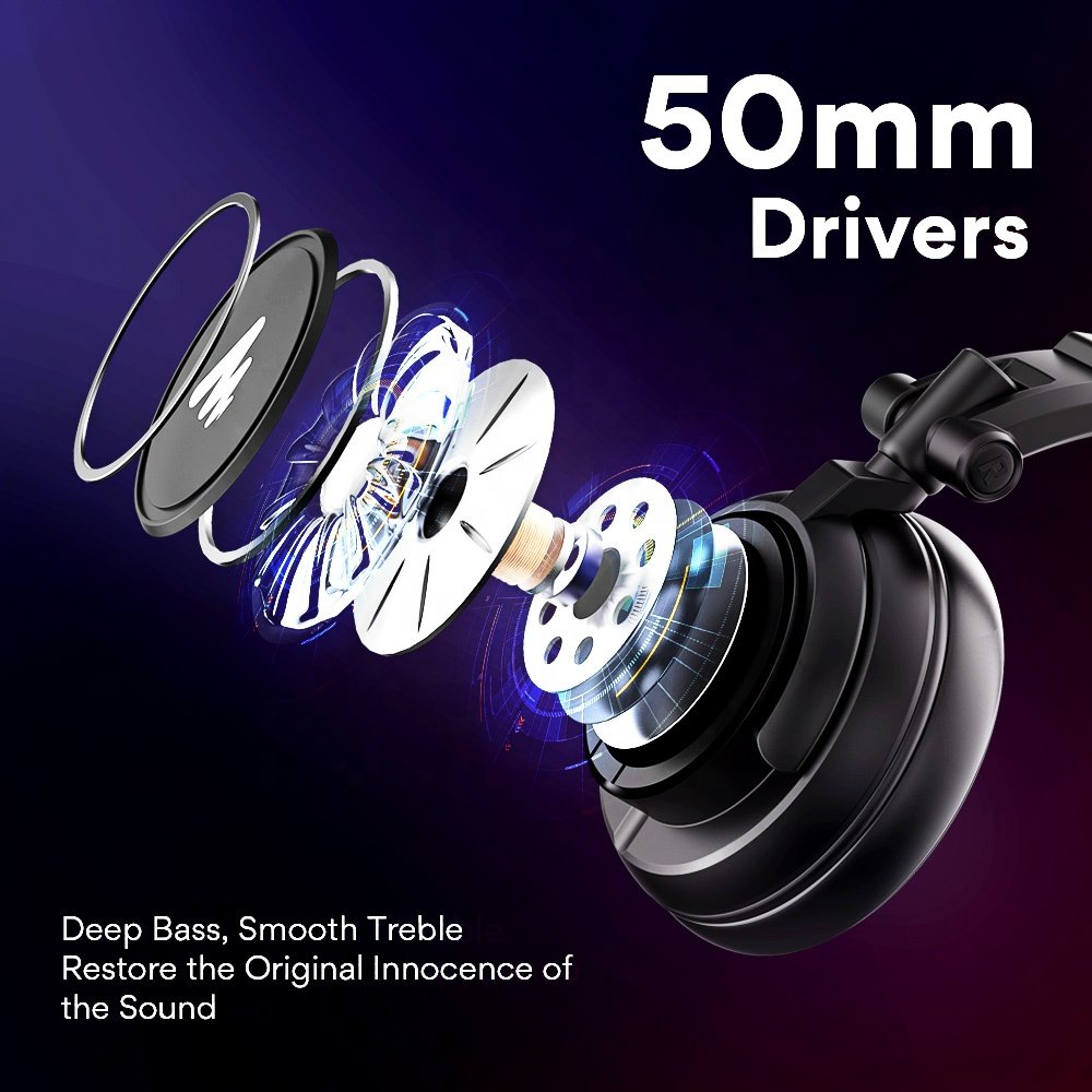 Maono AU-MH601 Podcast Headphone Headset 3.5mm 6.35mm Record Clear Sound Block Noise Live Stream Game Sing Music