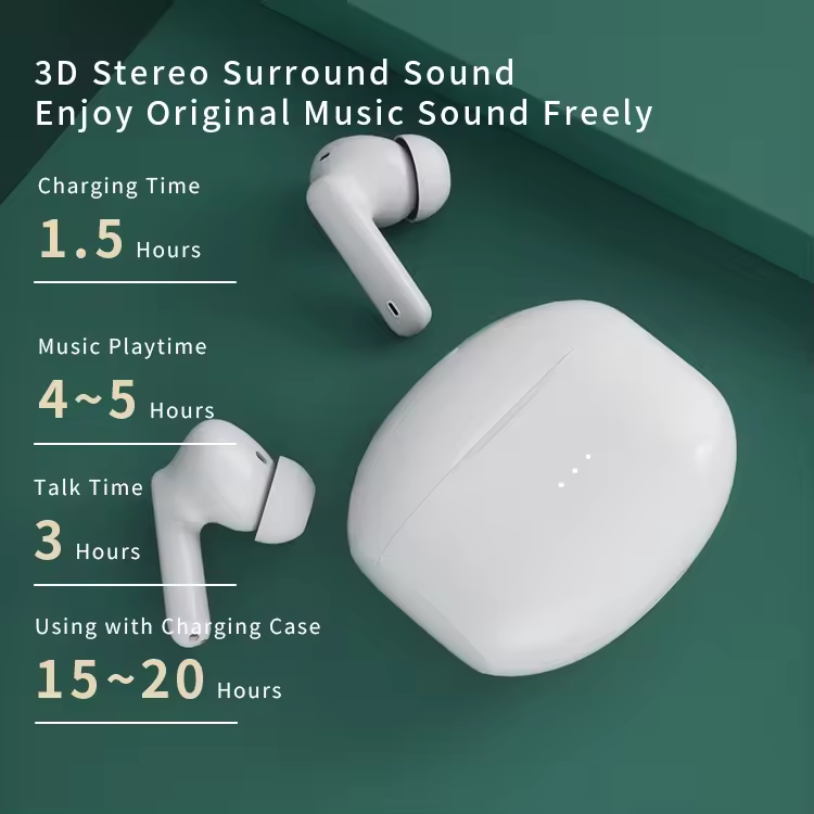 A40 Pro Wireless Earbuds Bt5.2 TWS Earphones In-ear True Wireless ANC ENC Noise Reduction Stereo Headphones for Sports