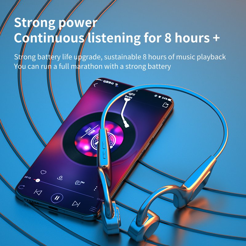 2025 new VG06 bone conduction headphones waterproof ear wireless sports intelligent compatible headphones