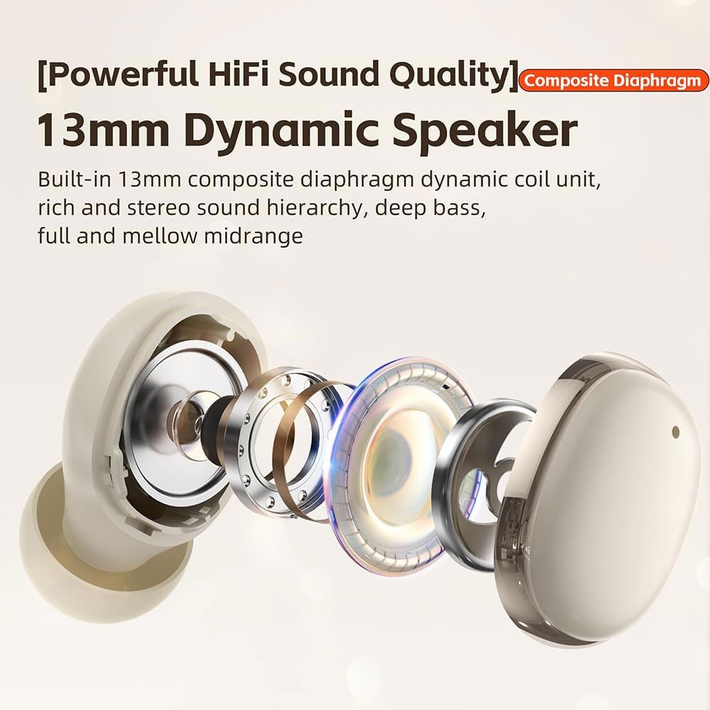 TWS Earphone True Wireless Earbuds Noise Cancelling HiFi Stereo Sport Earbuds HD Sound Quality Earphones