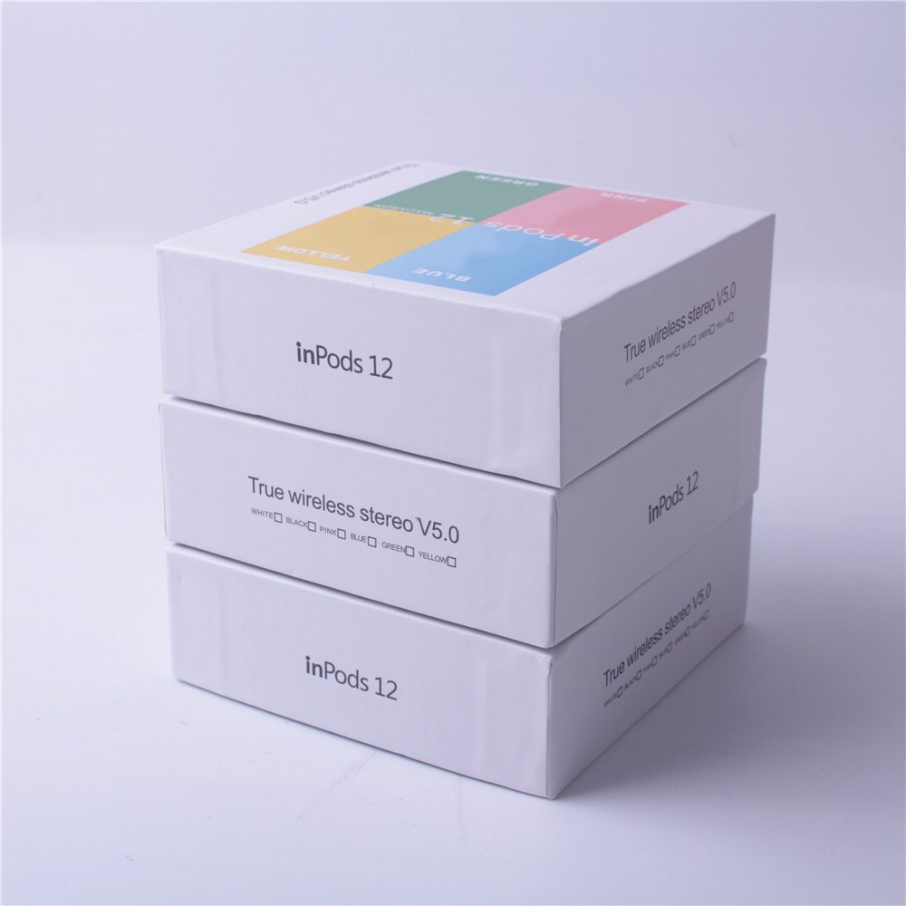 Mini Sport TWS i12 Wireless Earphones Macaron TWS Dual Earbuds with Charging Box In Ear