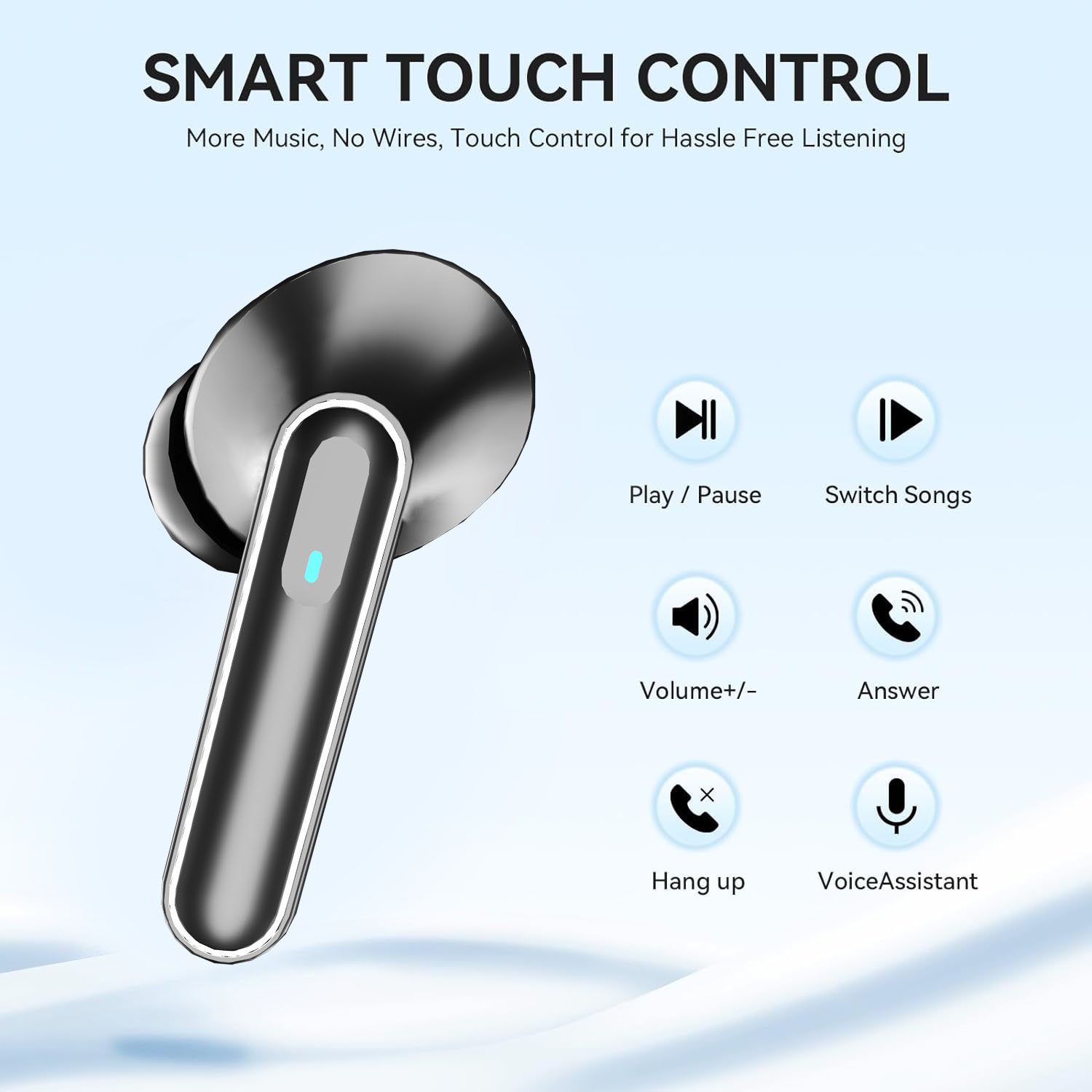 TWS Business Sports In Ear Wireless BT Earphones 5.3 Gaming Earphones HIFI noise cancelling Digital display stereo earbuds