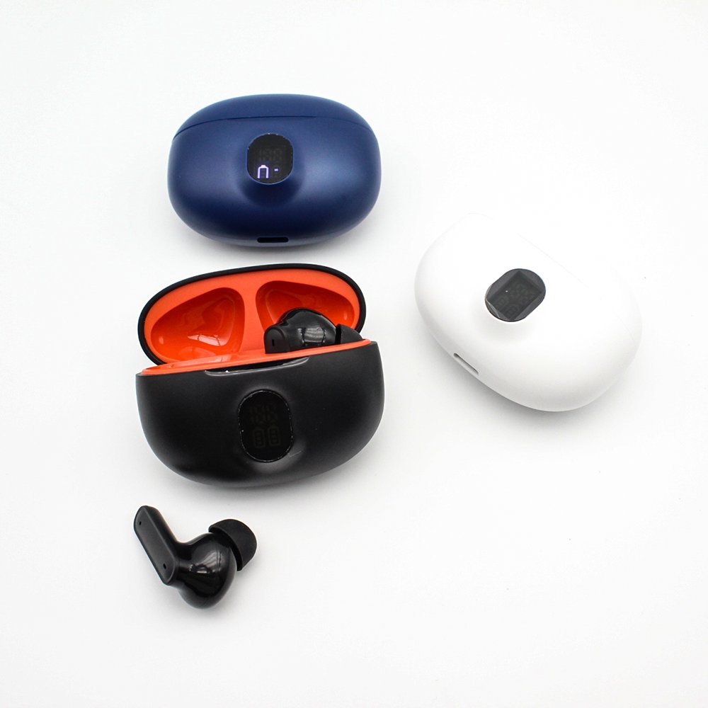 2024 New TWS Headphones F04 Wireless Earphone TWS F04 Earbuds Noise Cancelling Digital Display In Ear Headset Headphone TWS