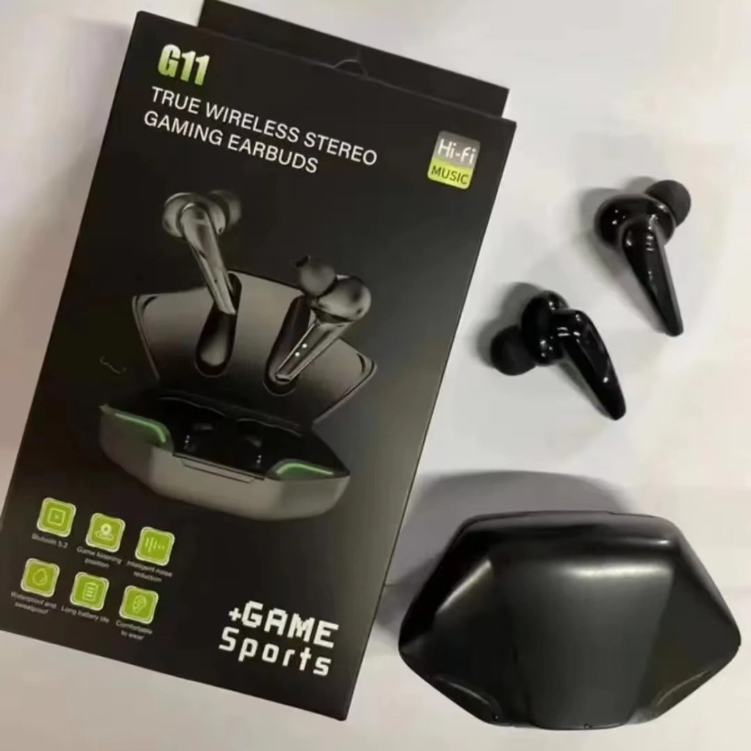 2023 G11 Earbuds X15 Pro Earphone Noise Cancelling Low Latency Gaming TWS Earphones with Charging Case G11 Ear Buds Earphone