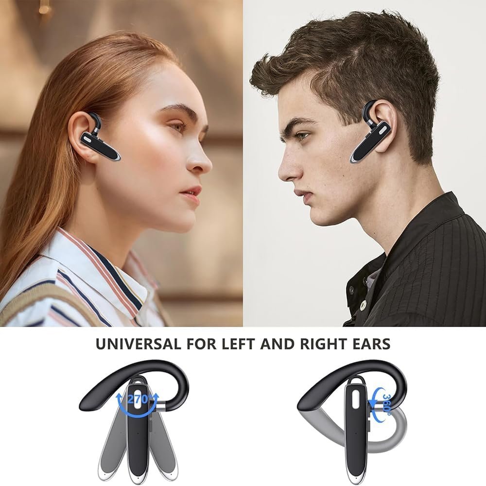 Wireless earphones Bluetooth earphones with dual noise cancelling microphones hands-free earphones single ear earplugs