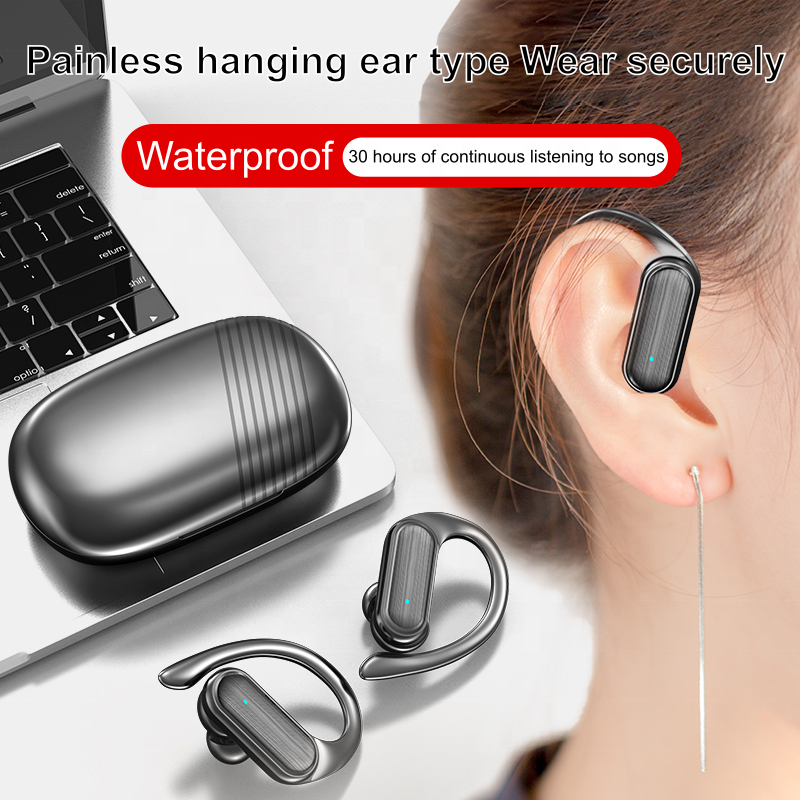 A520 BT 5.3 Smart Touch HiFI 9D Stereo Waterproof Ear Hook Headset With Microphone a520 Gaming Headset Business Earphones