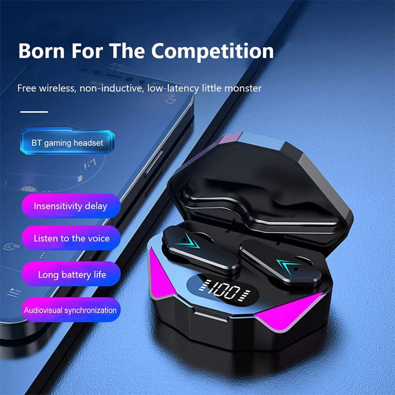 Gaming Low Latency Headphones Waterproof Earbuds Earphone X15 TWS Wireless Stereo earphone