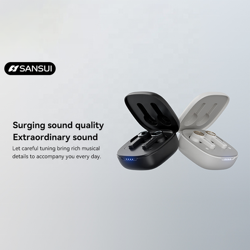 SANSUI W17 Earbud in-ear headphones ENC noise cancelling tws earphones & headphones wireless bluetooth