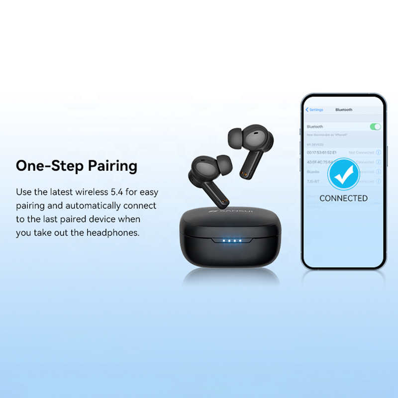 SANSUI W17 Earbud in-ear headphones ENC noise cancelling tws earphones & headphones wireless bluetooth