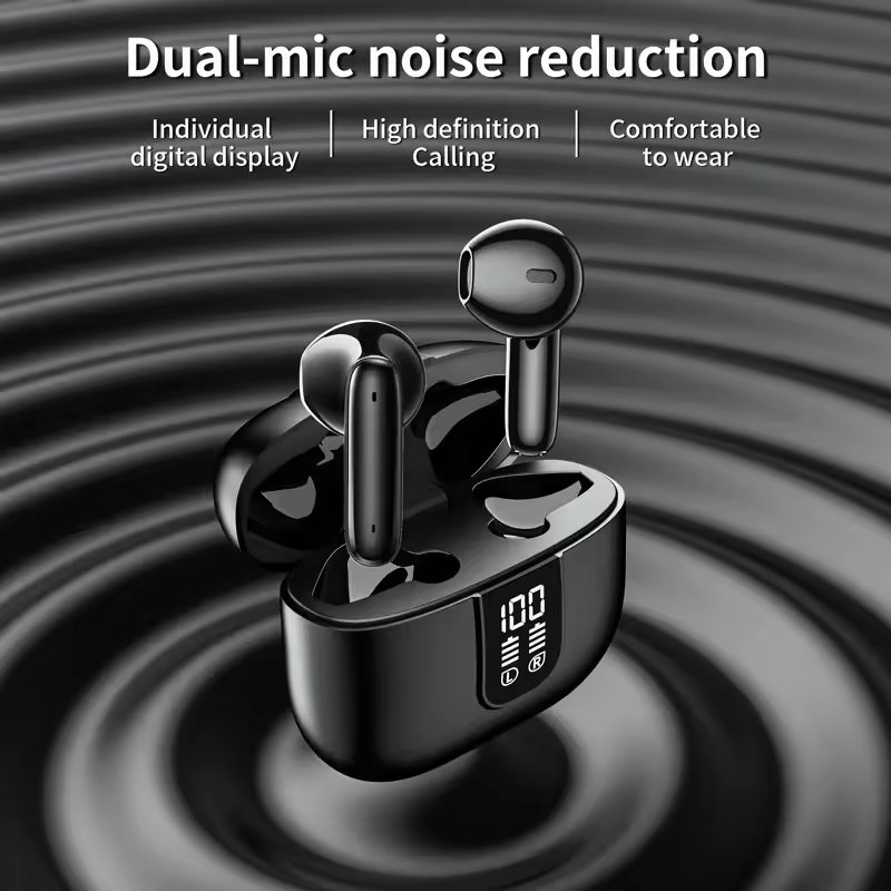 Dual Micro Wireless Earbuds Blue tooth Headphones Enc Noise Cancellation TWS earphones headphones