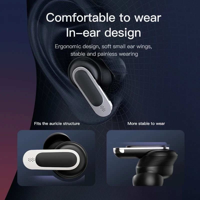 V8 Pro ENC TWS Earbuds HIFI Sound ANC Noise Reduction Touch Screen Control LED Battery Indicator JL Wireless Earphone Headset
