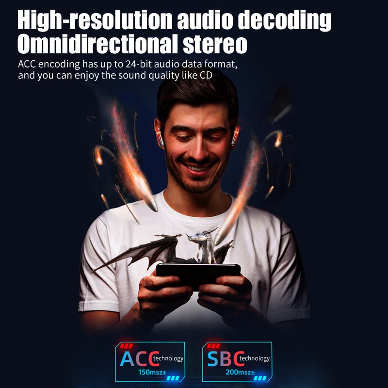 ANC M28 led digital display in-ear headset Wireless headset M25 M45 F9 m90 Blue tooth wireless gaming earbuds