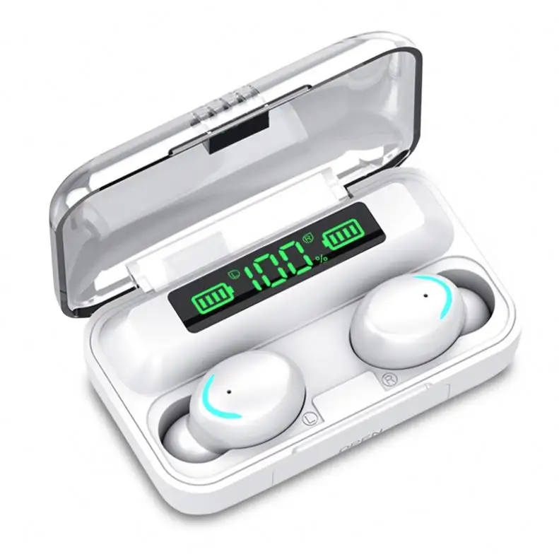 Aoolif Wholesale LED Display F9 Bloototh EarBuds Ecouteur Bluetooth San Fil Earphones TWS headset Wireless Headphone