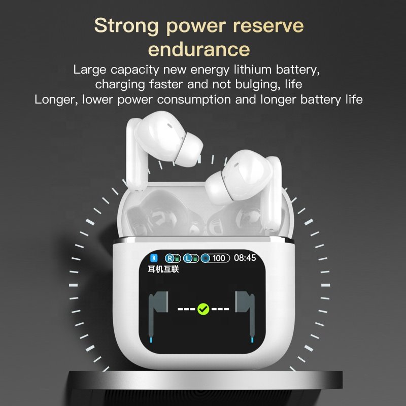 SE60 TWS Earphones ANC ENC LCD Touch Screen True Wireless Earphones with Noise Cancelling Sport Earbuds SE 60