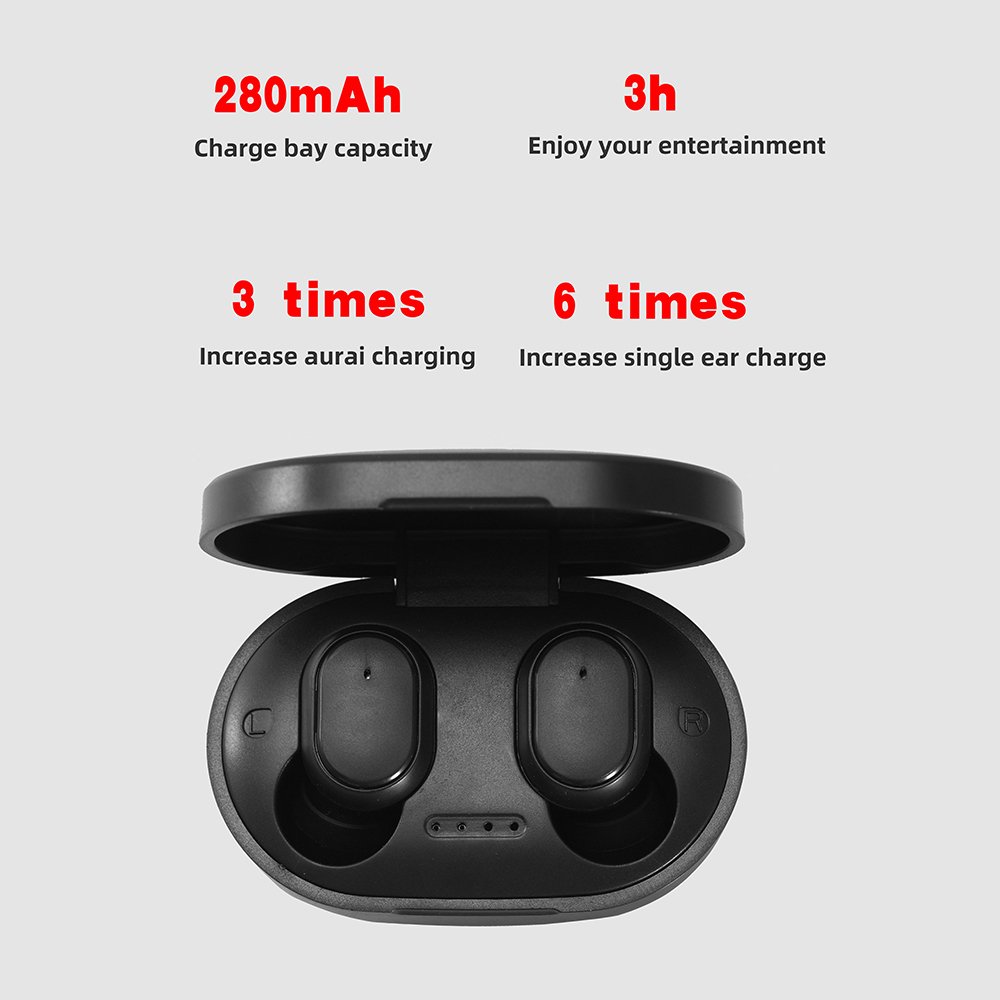 electronics Wireless Bt Headphones A6S Tws Headphones Stereo Music Headphones 5.0 Touch Earbuds Gaming with Charging Case