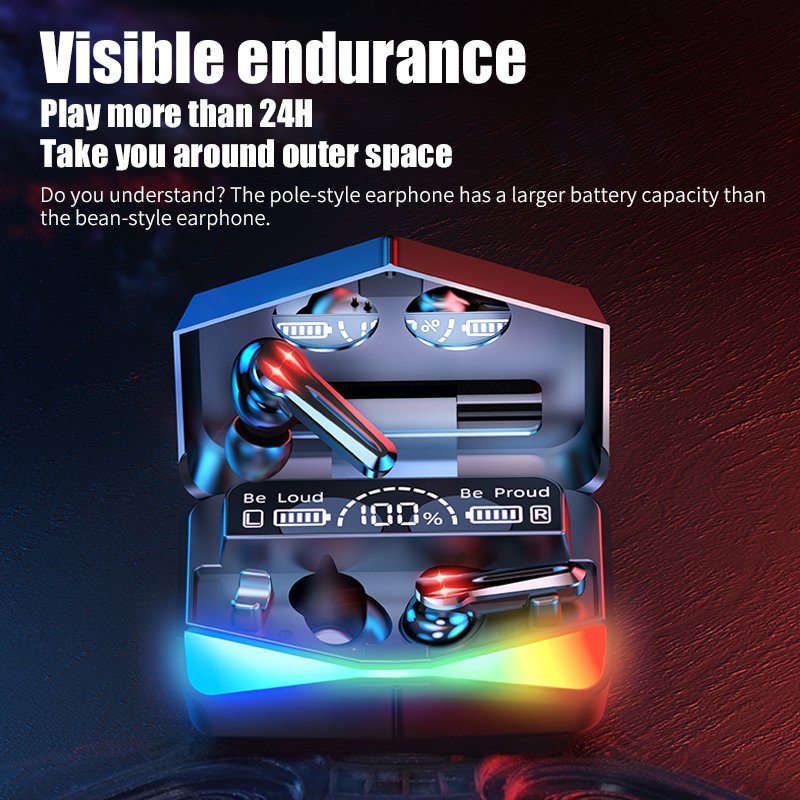 TWS Earbuds Non-Noise Cancelling Gaming In-Ear Headphones Digital LED Display Wireless Earphones for auriculares m28 Headset