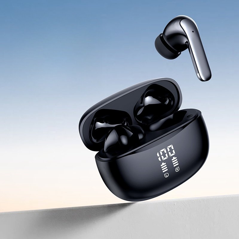 Top Selling High Quality HD Hifi Stereo Led Display TWS Earphones Headphones ANC BT5.3 Wireless Noise Cancelling Earbuds