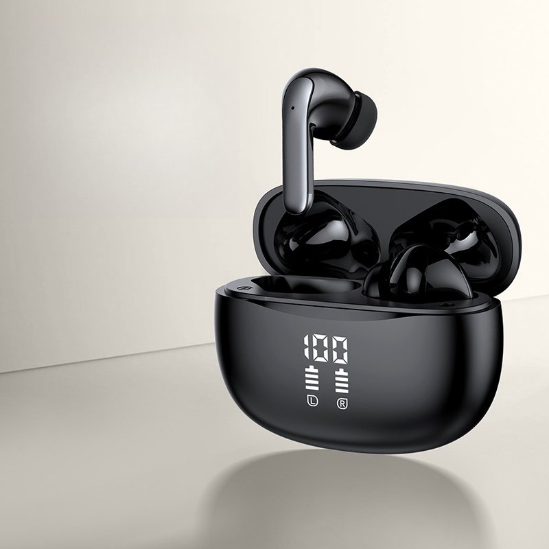 Top Selling High Quality HD Hifi Stereo Led Display TWS Earphones Headphones ANC BT5.3 Wireless Noise Cancelling Earbuds