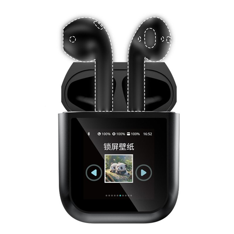 2024 A14pro Touch Screen Wireless Earbuds New A14 Pro Noise Reduction Headphones LED Smart Color Screen TWS Headset for Amazon