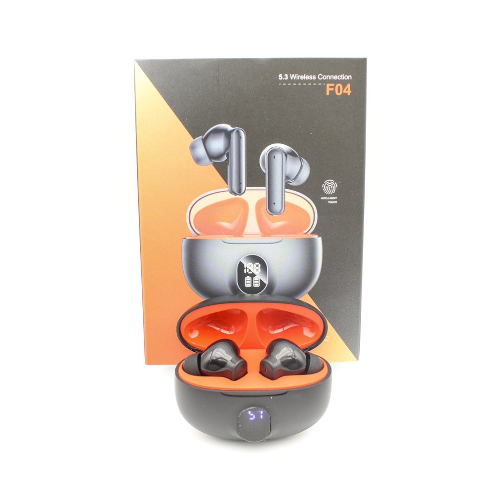 2024 New F04 Wireless Earphone TWS F04 Earbuds Noise Cancelling Digital Display In Ear Headset Headphone TWS