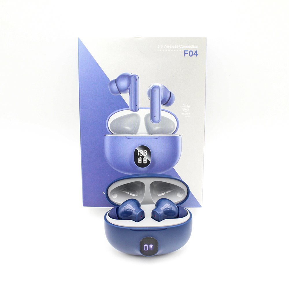 2024 New F04 Wireless Earphone TWS F04 Earbuds Noise Cancelling Digital Display In Ear Headset Headphone TWS