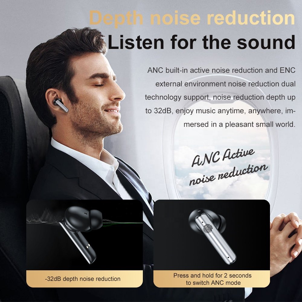 call center headset noise cancelling color earphones TWS Wireless Earbuds Sport gamer hand free headphone