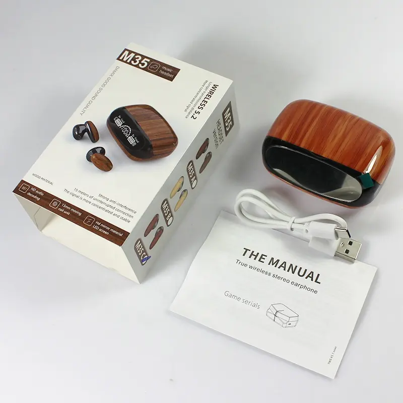 Professional Manufacturer M35 Tws Wireless Earphones Noise Cancelling Headphones