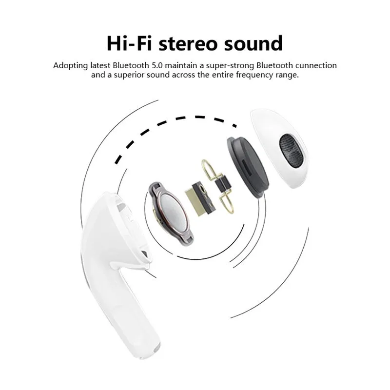Best-selling Pro 6 Bluetooth headphones Stereo Wireless headphones In-ear headphones with charging case earbuds