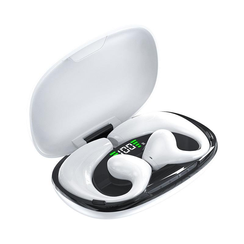 JR02 BT 5.3 Earphones Bone Conduction TWS Wireless Waterproof Headphones Earring Ear Hook With Mic Headset Sports Earbuds