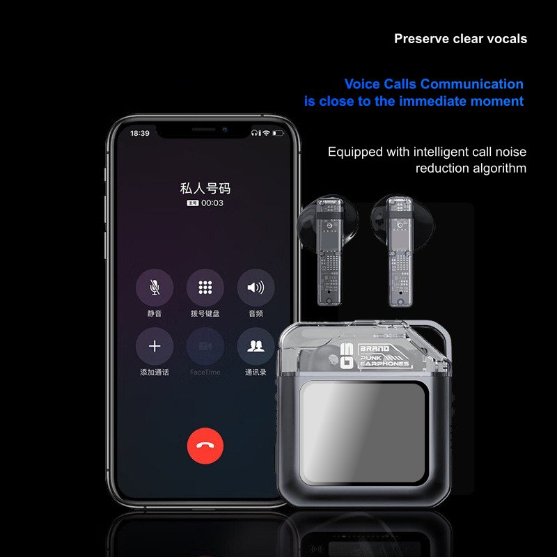 S10 Pro TWS Earphones 2024 Newest Full Color LCD Touch Screen Wireless Earbuds with Noise Cancelling ANC APP Control S10pro