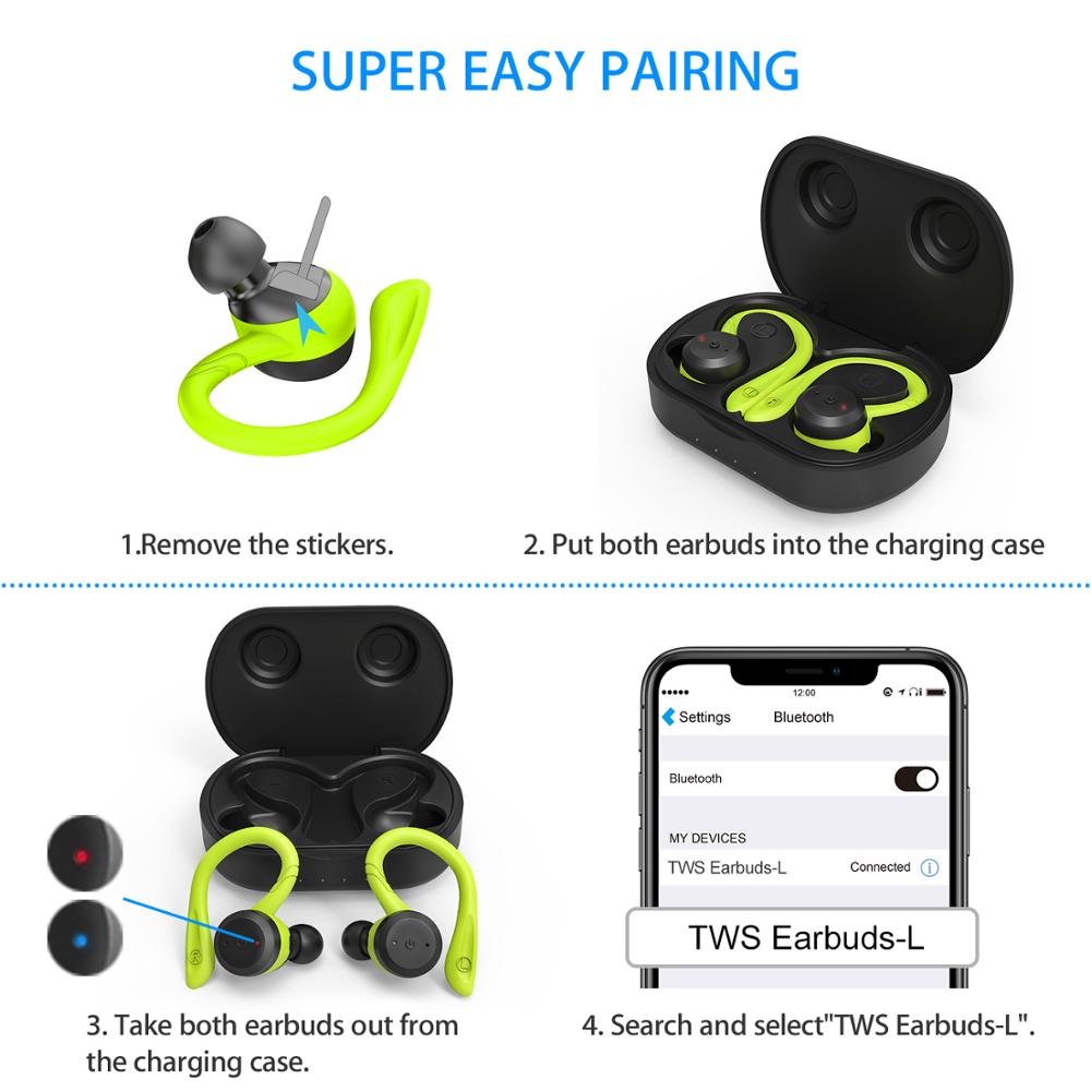 Hot Products Touch Control Bluetooth Earphone Ipx7 Waterproof Wireless Earbuds Tws Earbud & In-Ear Headphones