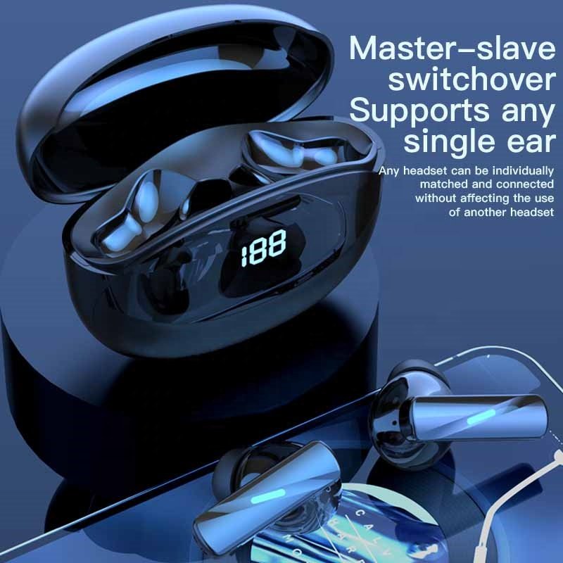 Tws mate80 mate 80 pro true wireless gaming in-ear noise cancelling anc tws auricular audionic earphones & headphone earbud case