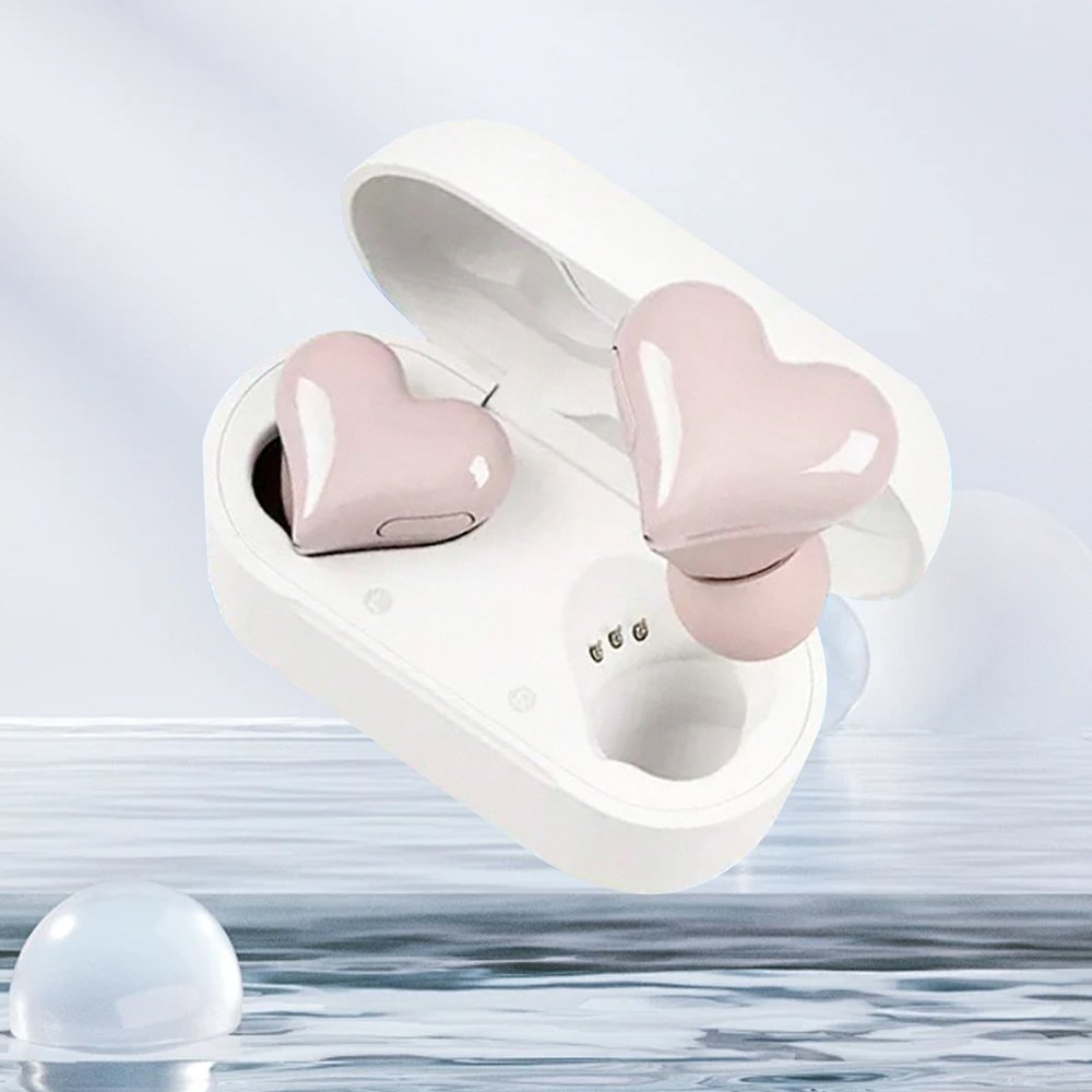 HOT SALE Heartbuds Hear-shaped In Ear Headphones For Girls Wireless Earbuds Cute BT Noise Cancelling TWS Earphone