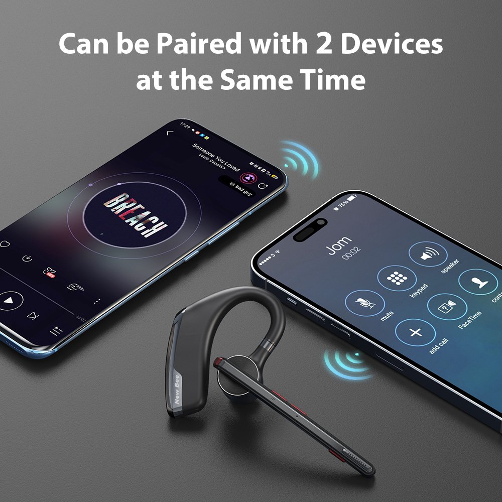 New Bee M51 QCC5.2 Auriculas TWS Earphones Audifonos Bluetooth Wireless Headsets Ear-hook Handsfree Earphones For Phone Calls