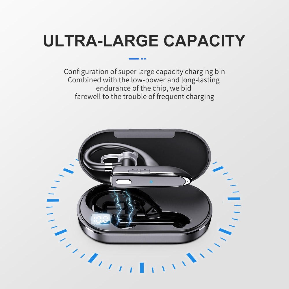 YYK530 Wireless Headset With Microphone Compatible TWS Earphone Single Ear Hook Headphone