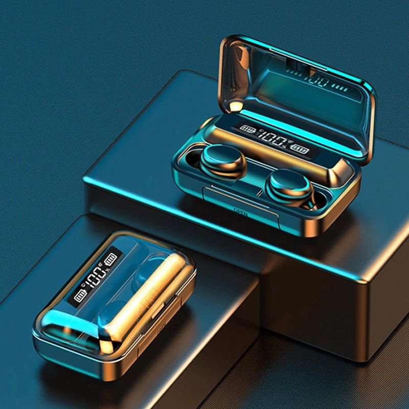 Dropshipping F9-5 TWS Fone de Ouvido Auriculares Inalambricos True HiFi Stereo Earphone IPX7 Waterproof Wireless Earbuds