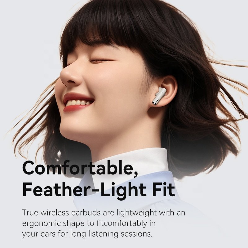 SANSUI W82 Wireless Stereo Bass Bluetooth Earbud in Ear Headphones Noise Cancelling tws earphone headphone with ENC Mic