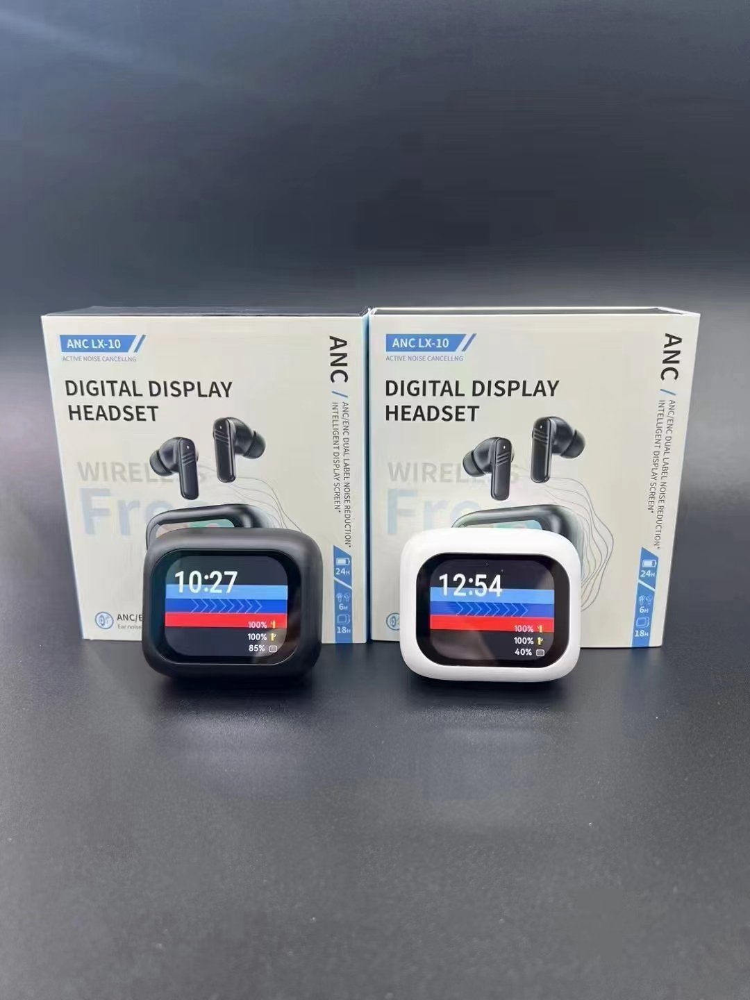 Lichip High Quality LX10 Earphone ENC ANC Noise Cancelling Gaming earbuds LX10 TWS Earphone In Ear Mini Wireless Colors Screen