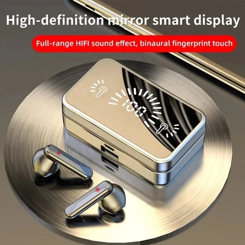 Dodoup S20 Earphone Mirror Bt5.3 Waterproof TWS Wireless Earbud In-Ear Headphones For Mobile Phone