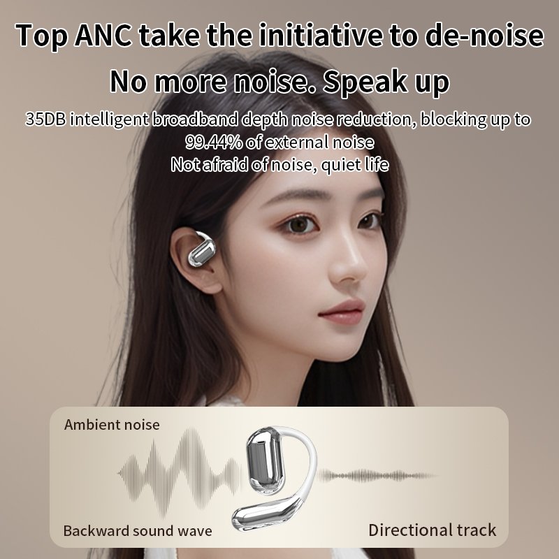 Q16pro Open Ear Earphone Sport Noise cancelling Over TWS Headphones OWS Ear hooks Q16 Pro Wireless Earbuds with LCD Touch Screen