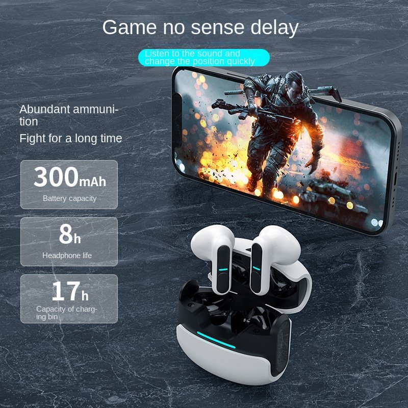 True Wireless Bluetooth Headset Half In-ear Double Mark Noise-canceling Gaming Headset LED Pc Technology Audifonos Bluetooth I0