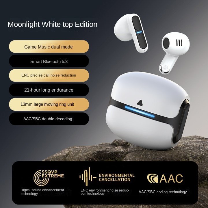 True Wireless Bluetooth Headset Half In-ear Double Mark Noise-canceling Gaming Headset LED Pc Technology Audifonos Bluetooth I0