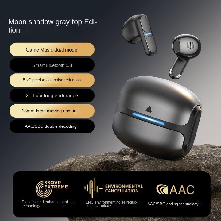 True Wireless Bluetooth Headset Half In-ear Double Mark Noise-canceling Gaming Headset LED Pc Technology Audifonos Bluetooth I0